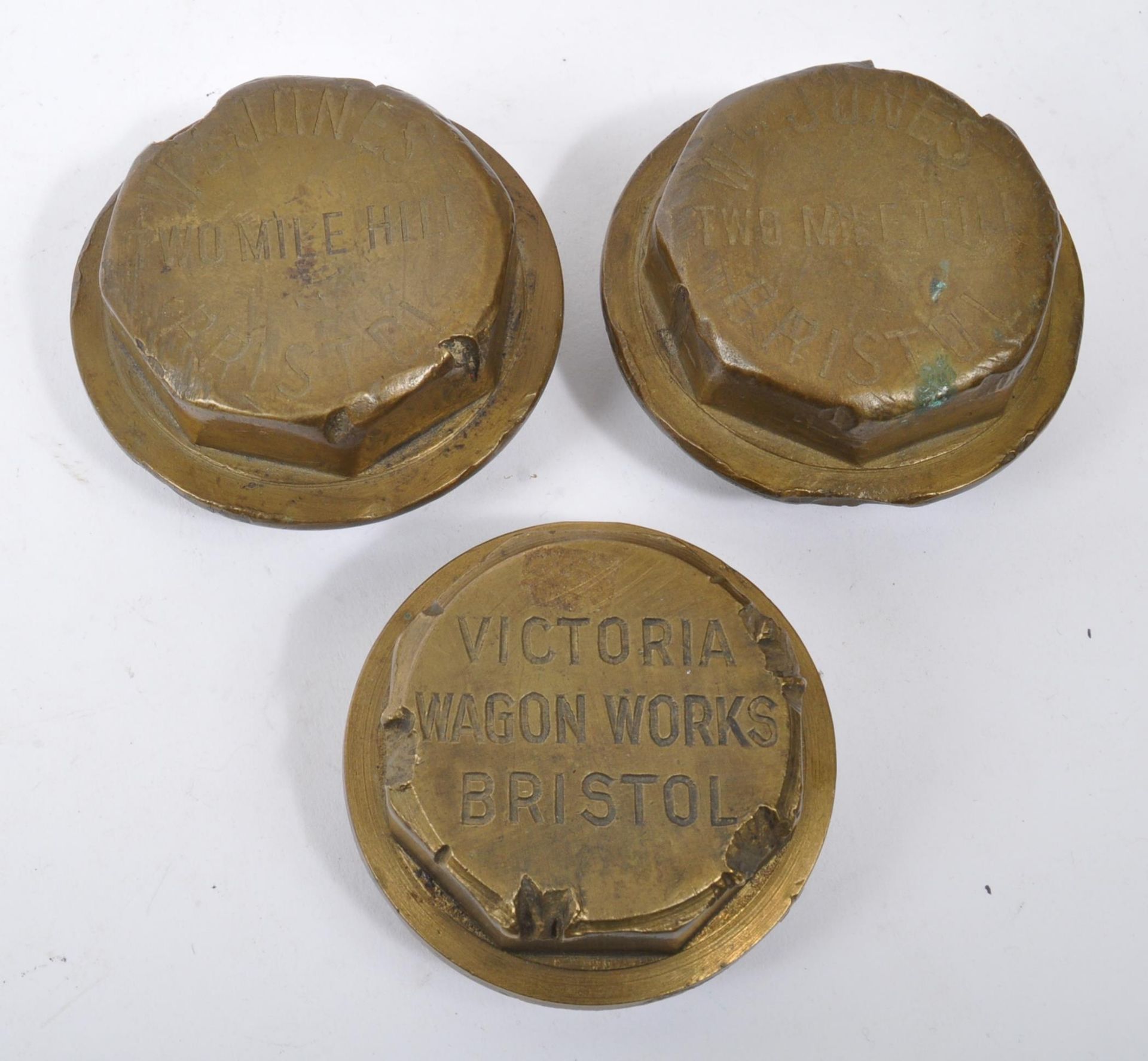 COLLECTION OF THREE BRISTOL WAGON WHEEL CAPS - Image 6 of 6