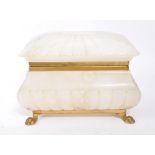 VINTAGE 20TH CENTURY CIRCA 1930S ALABASTER JEWELLERY BOX