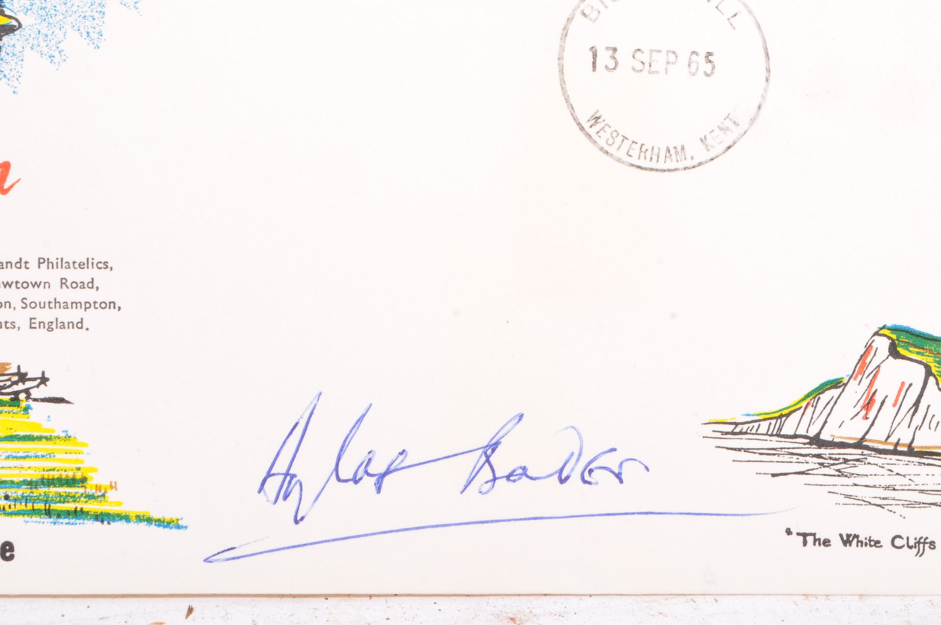 DOUGLAS BADER - BATTLE OF BRITAIN FIRST DAY COVER - Bild 2 aus 6