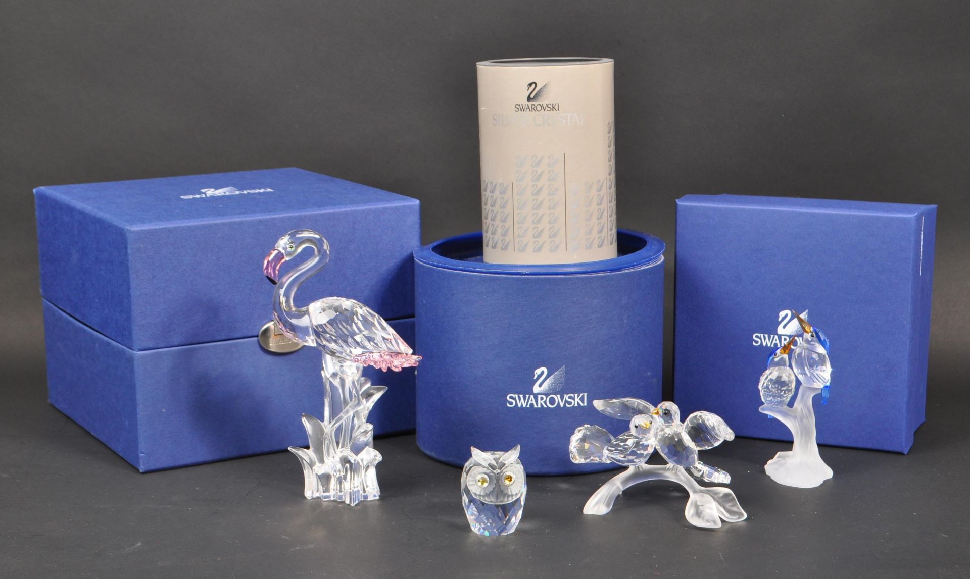 SWAROVSKI - COLLECTION OF CRYSTAL BIRD FIGURES