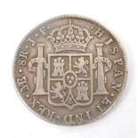 CARLOS IV 1807 8 REALES SILVER MEXICAN COIN