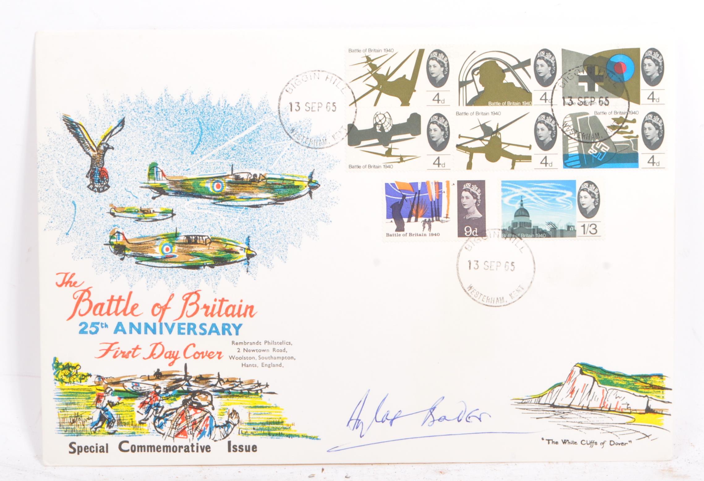 DOUGLAS BADER - BATTLE OF BRITAIN FIRST DAY COVER