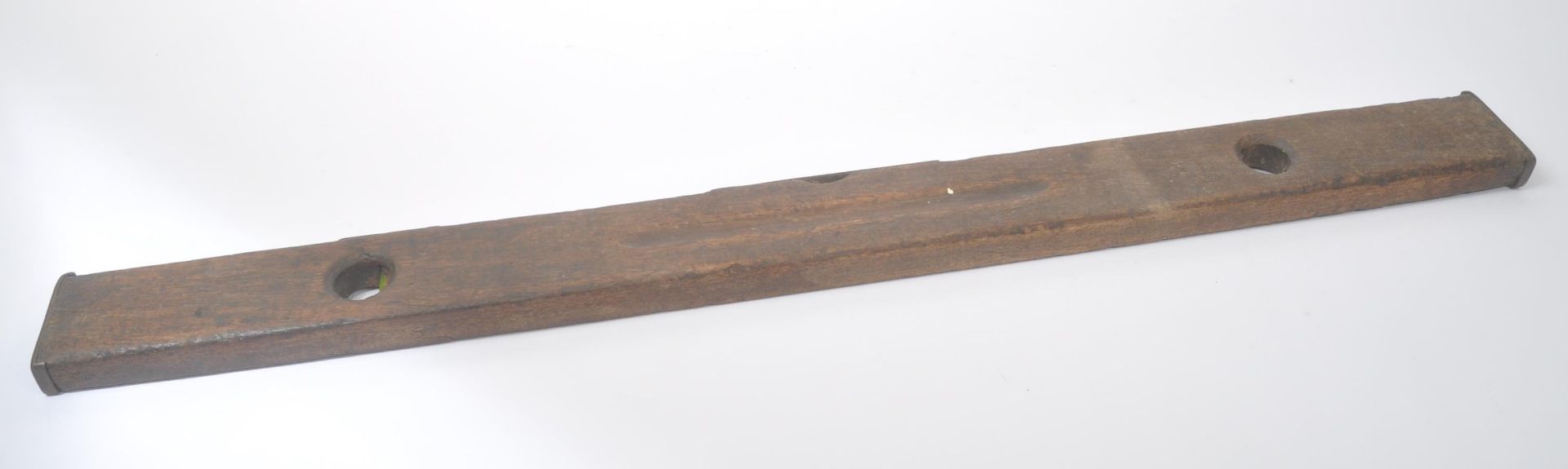 VINTAGE MID 20TH CENTURY OAK SPIRIT LEVEL - Bild 4 aus 5