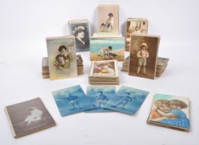 COLLECTION OF EARLY 20TH CENTURY POSTCARDS FT CHILDREN