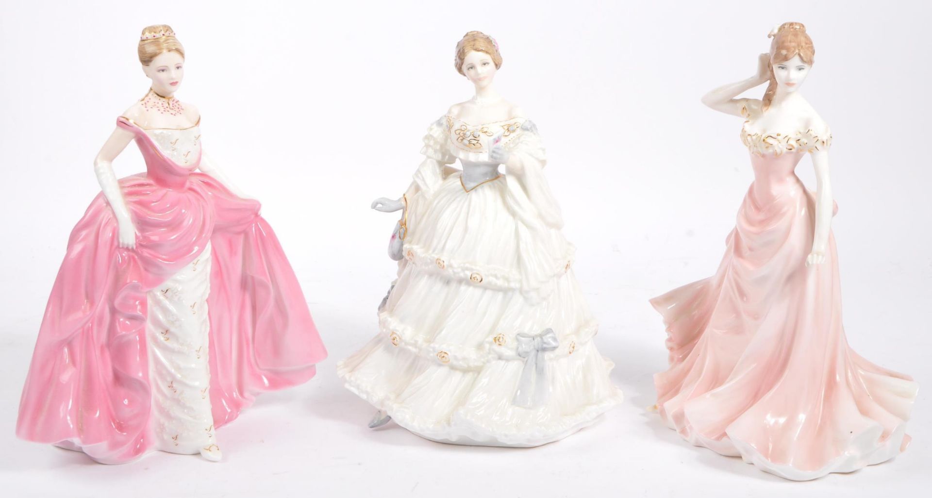 THREE LIMITED EDITION COALPORT & ROYAL DOULTON FIGURINES