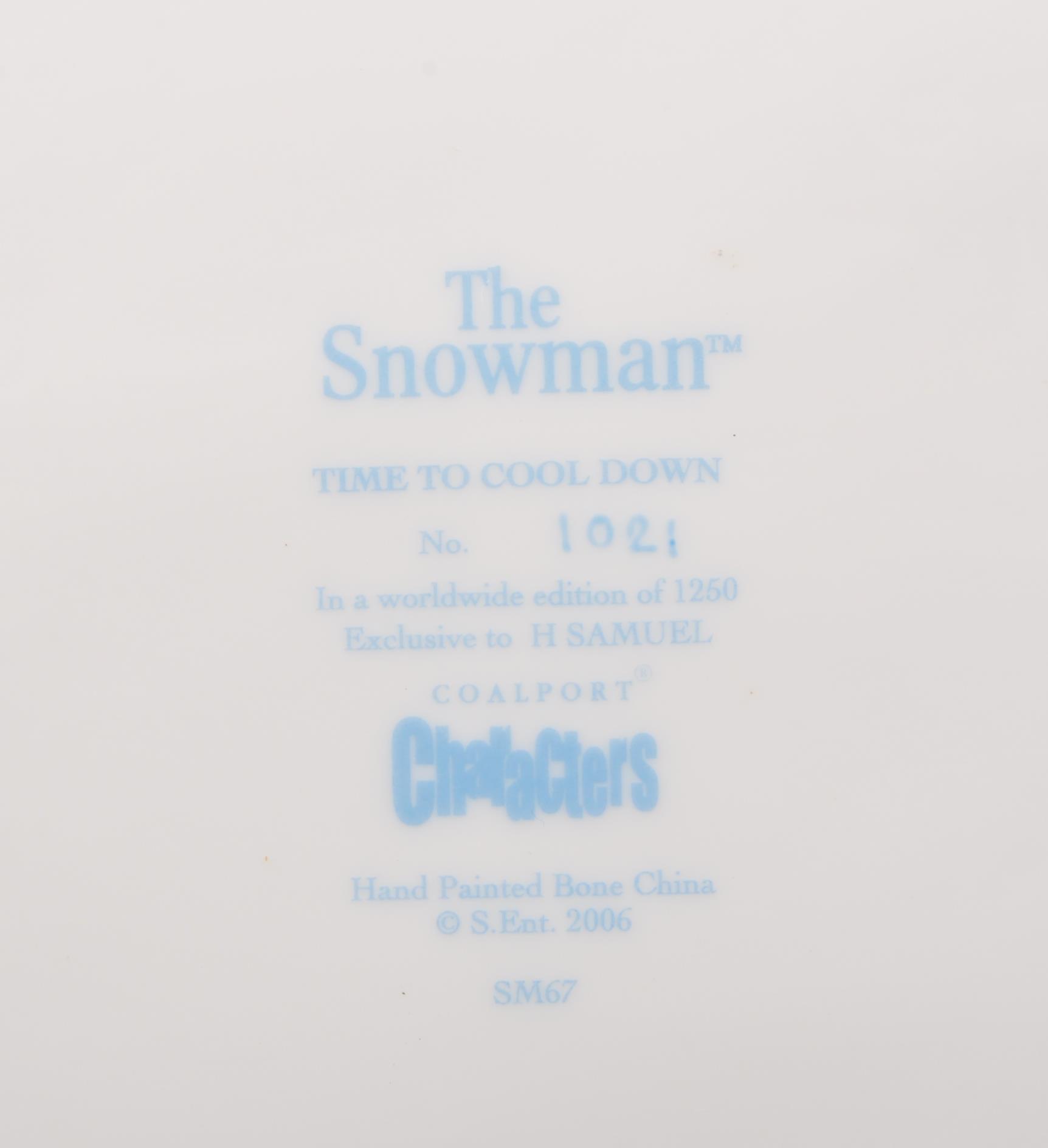 COALPORT CHARACTERS - THE SNOWMAN - PORCELAIN FIGURINES - Image 5 of 5