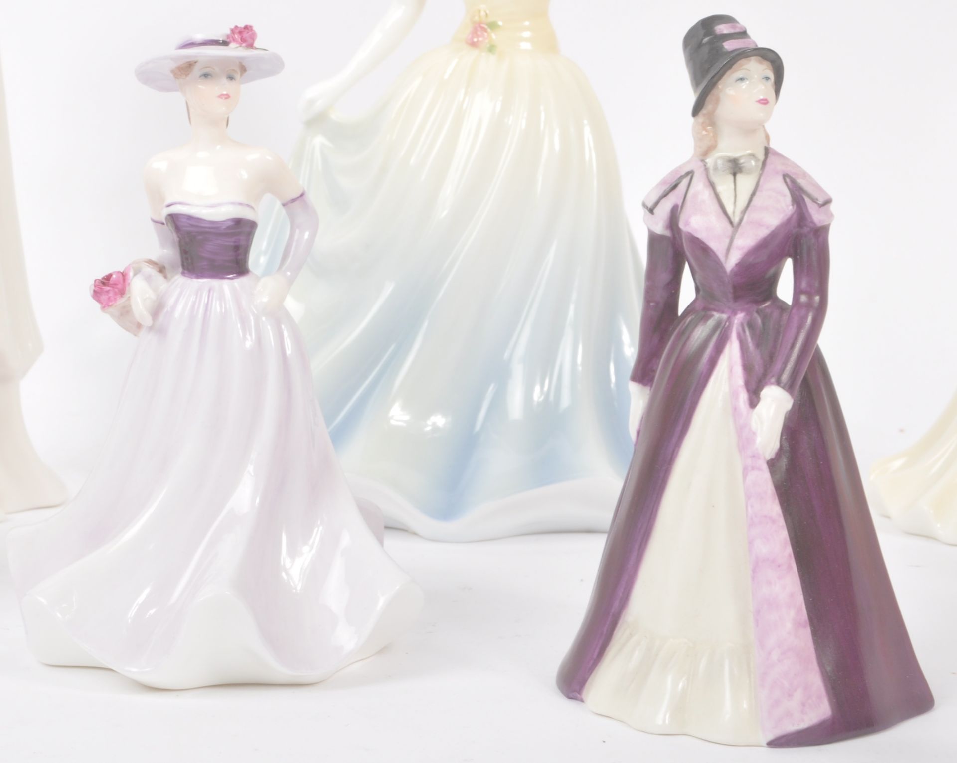COALPORT - COLLECTION OF PORCELAIN FEMALE LADY FIGURINES - Image 5 of 9