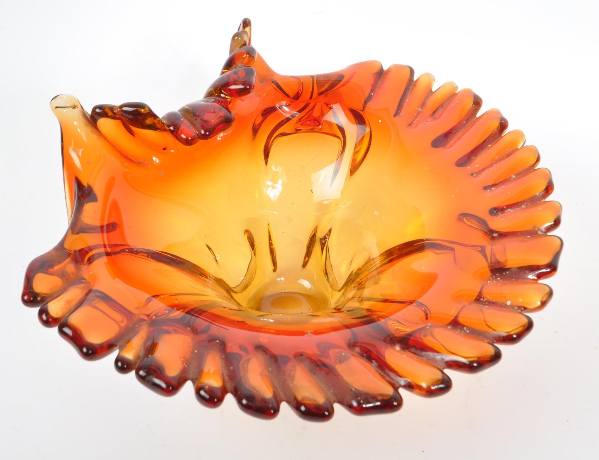 KOSTA - MID CENTURY STUDIO ART GLASS VASE & MURANO BOWL - Image 6 of 7