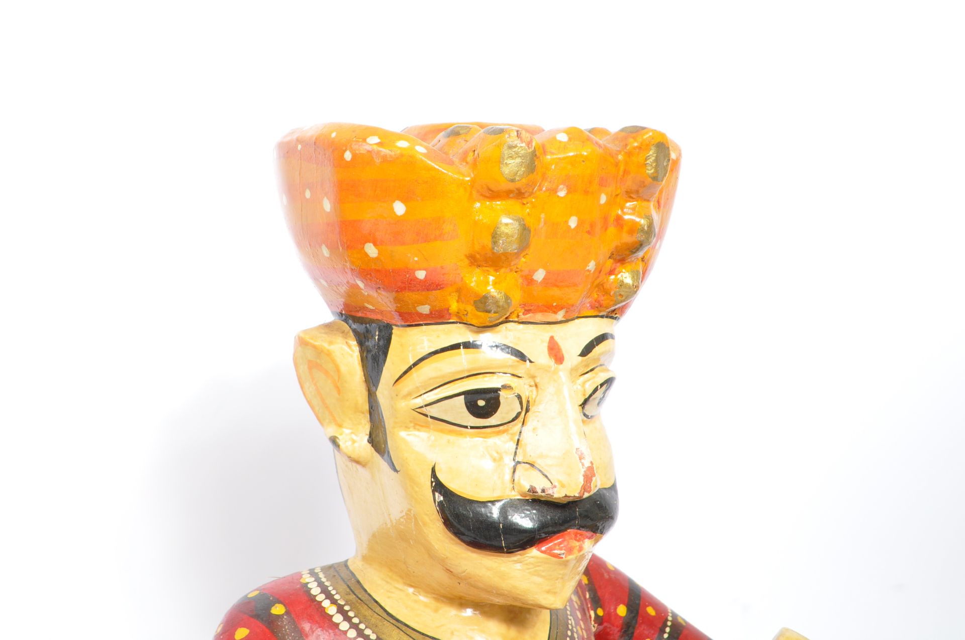 THREE RAJASTHANI INDIAN BAWLA BAND FIGURES - Image 7 of 9