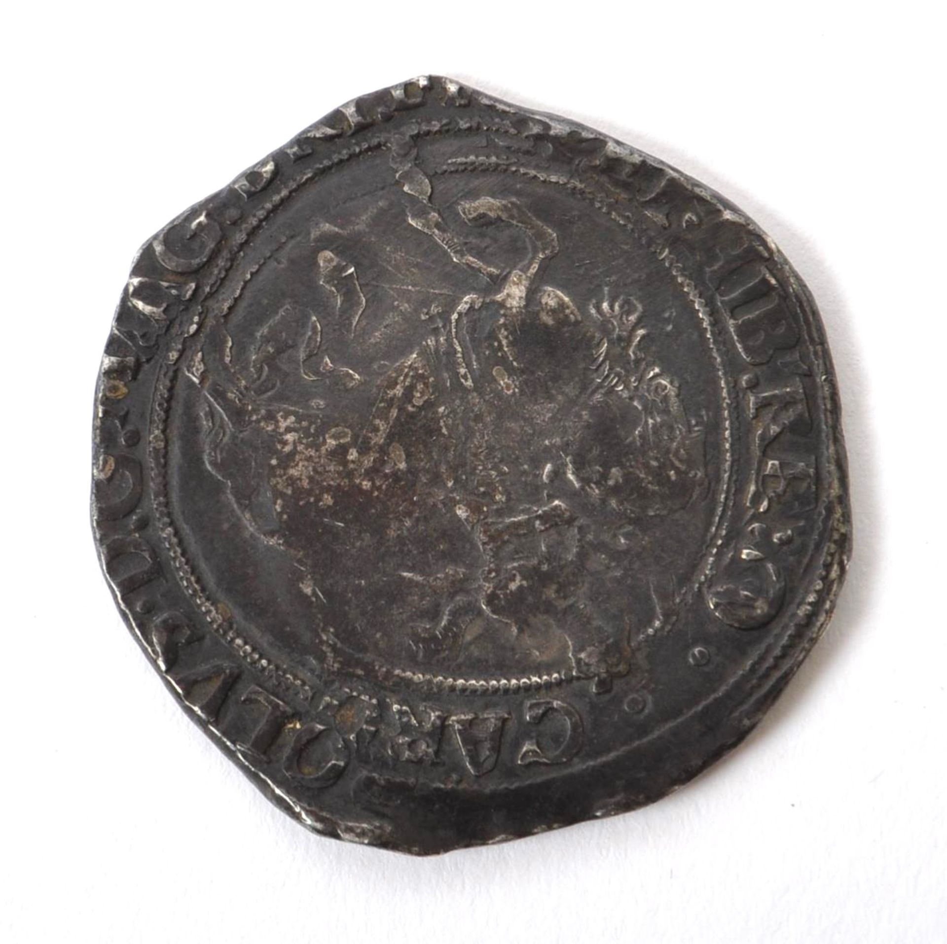 UNITED KINGDOM - CHARLES I SILVER HALF CROWN 1646