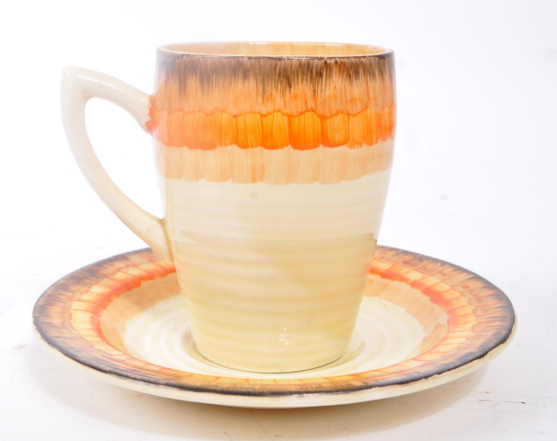 CLARICE CLIFF - 1930S ART DECO TEACUP AND SAUCER - Image 8 of 8