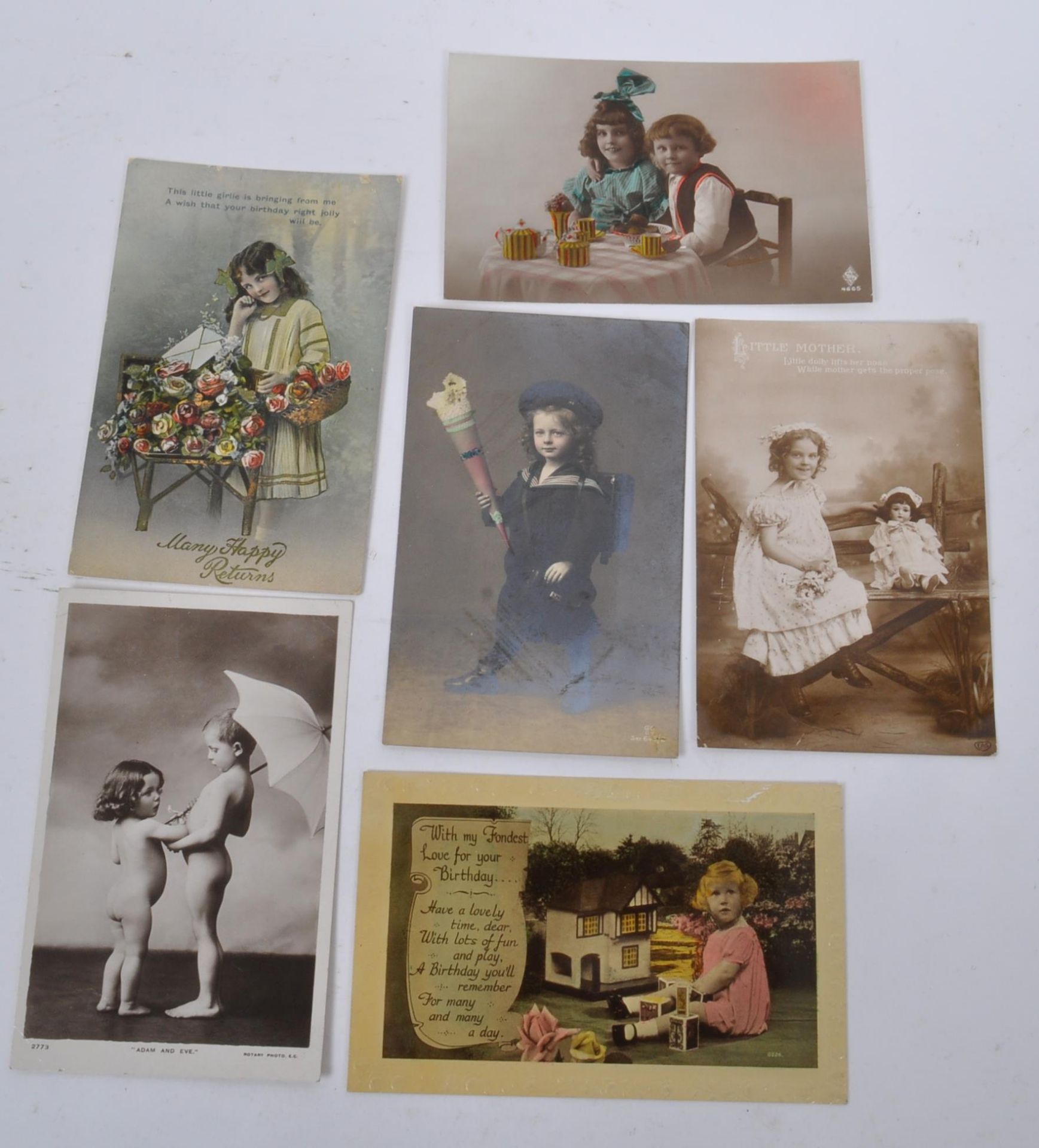 COLLECTION OF EARLY 20TH CENTURY POSTCARDS FT CHILDREN - Bild 13 aus 13