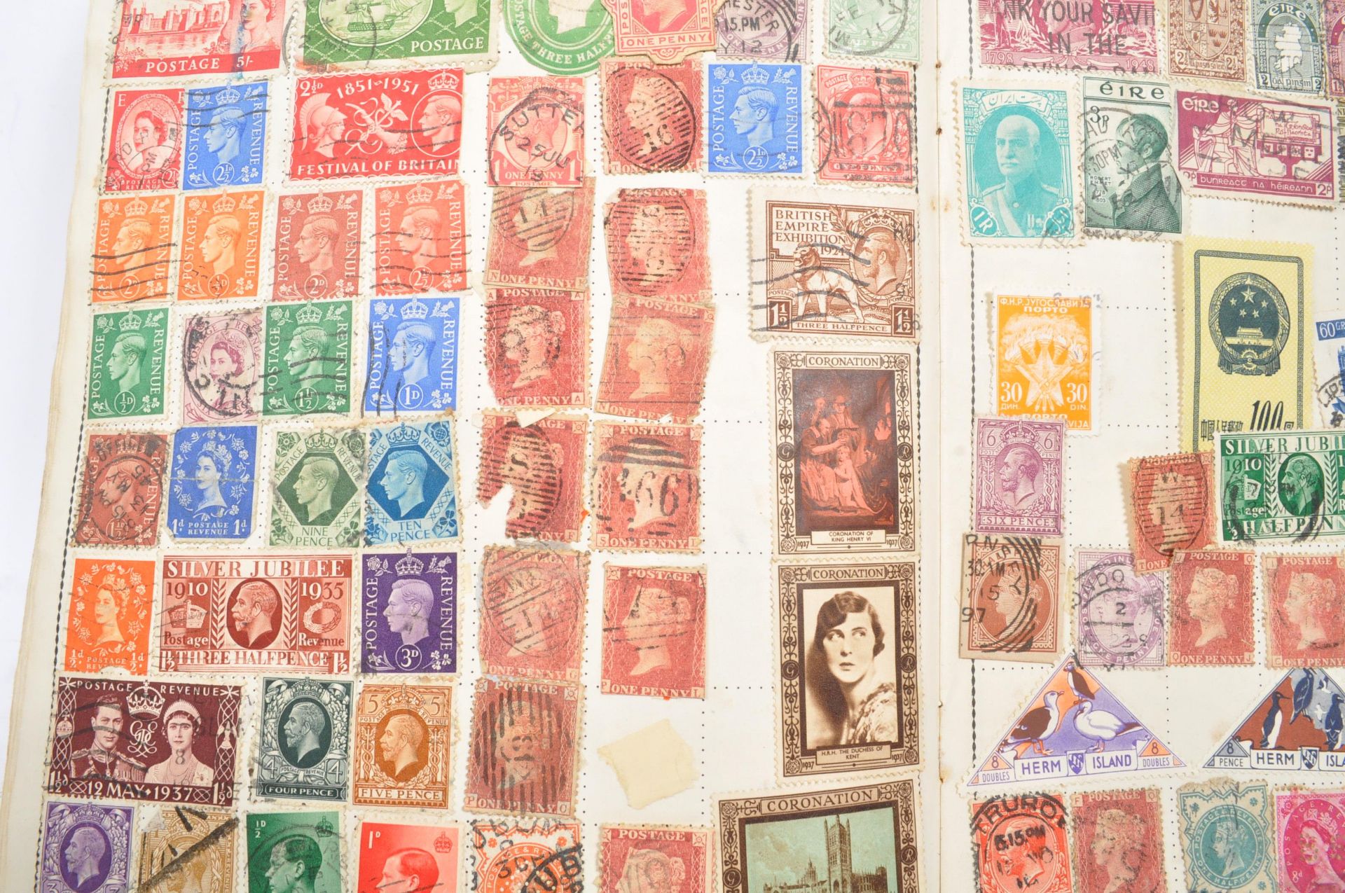 COLLECTION OF STAMPS INCLUDING 16 PENNY REDS - Bild 8 aus 8