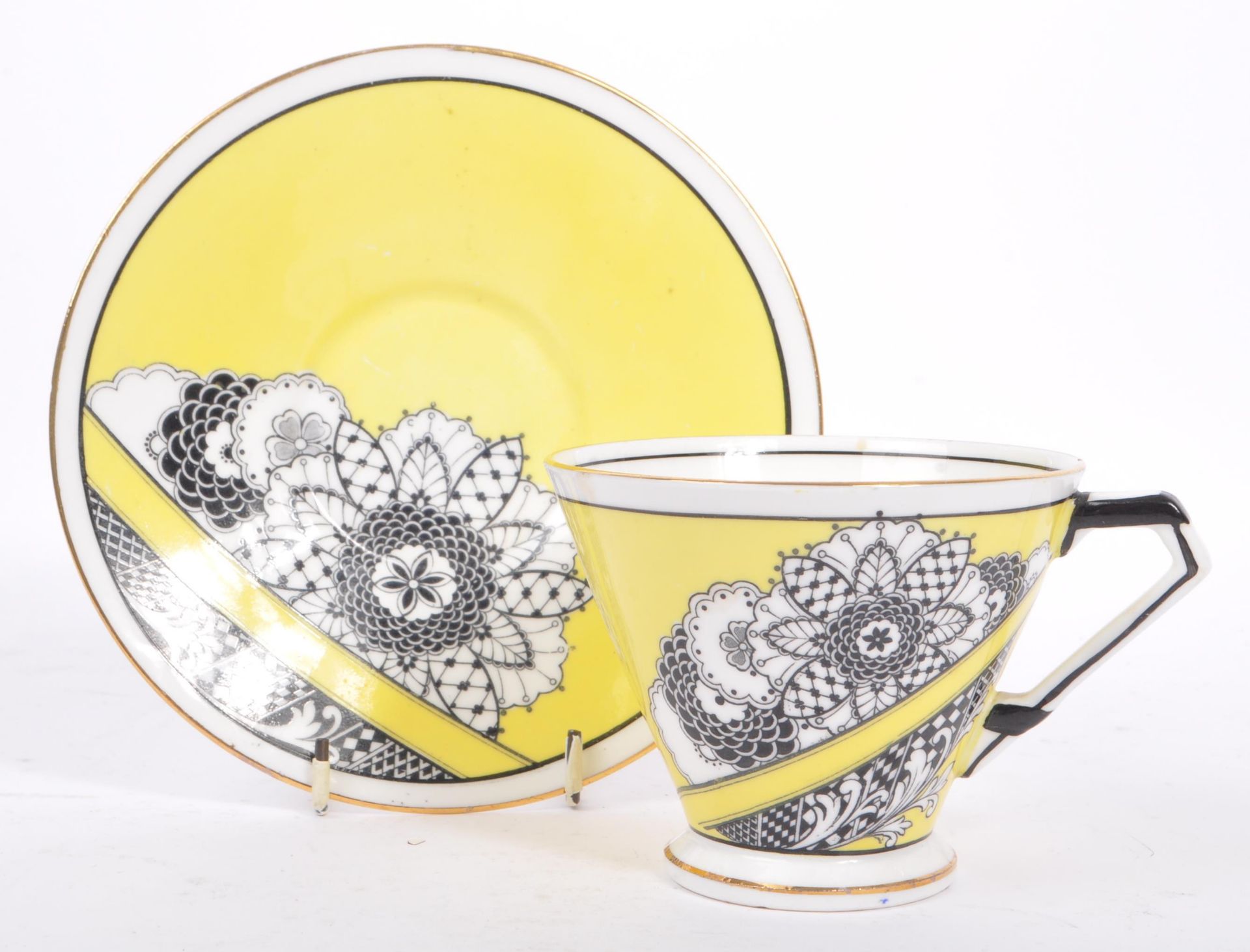 1930S 20TH CENTURY ART DECO HAMMERSLEY PORCELAIN CUP & SAUCER