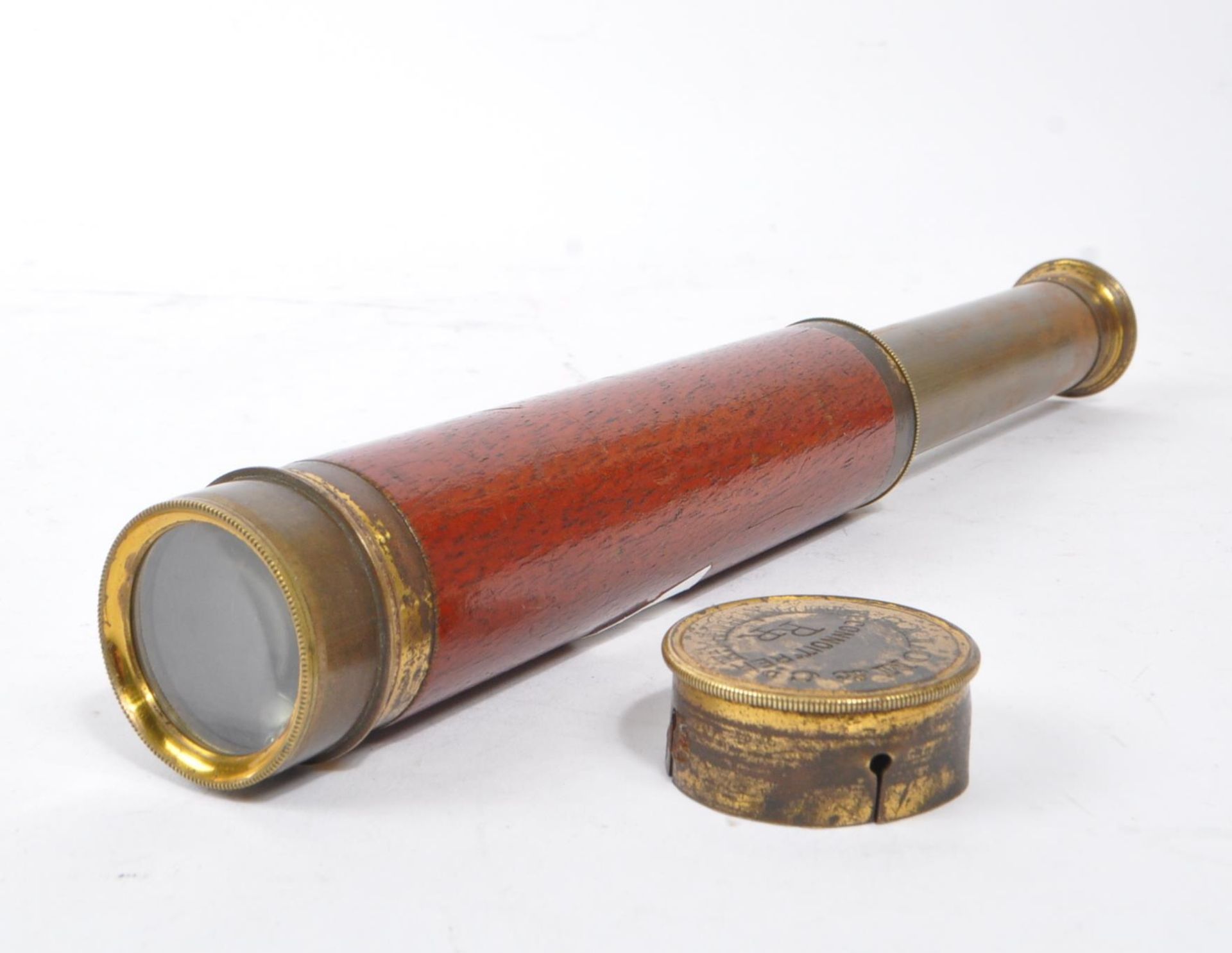 SALOM & CO - 19TH CENTURY BRASS MONOCULAR TELESCOPE - Image 7 of 8