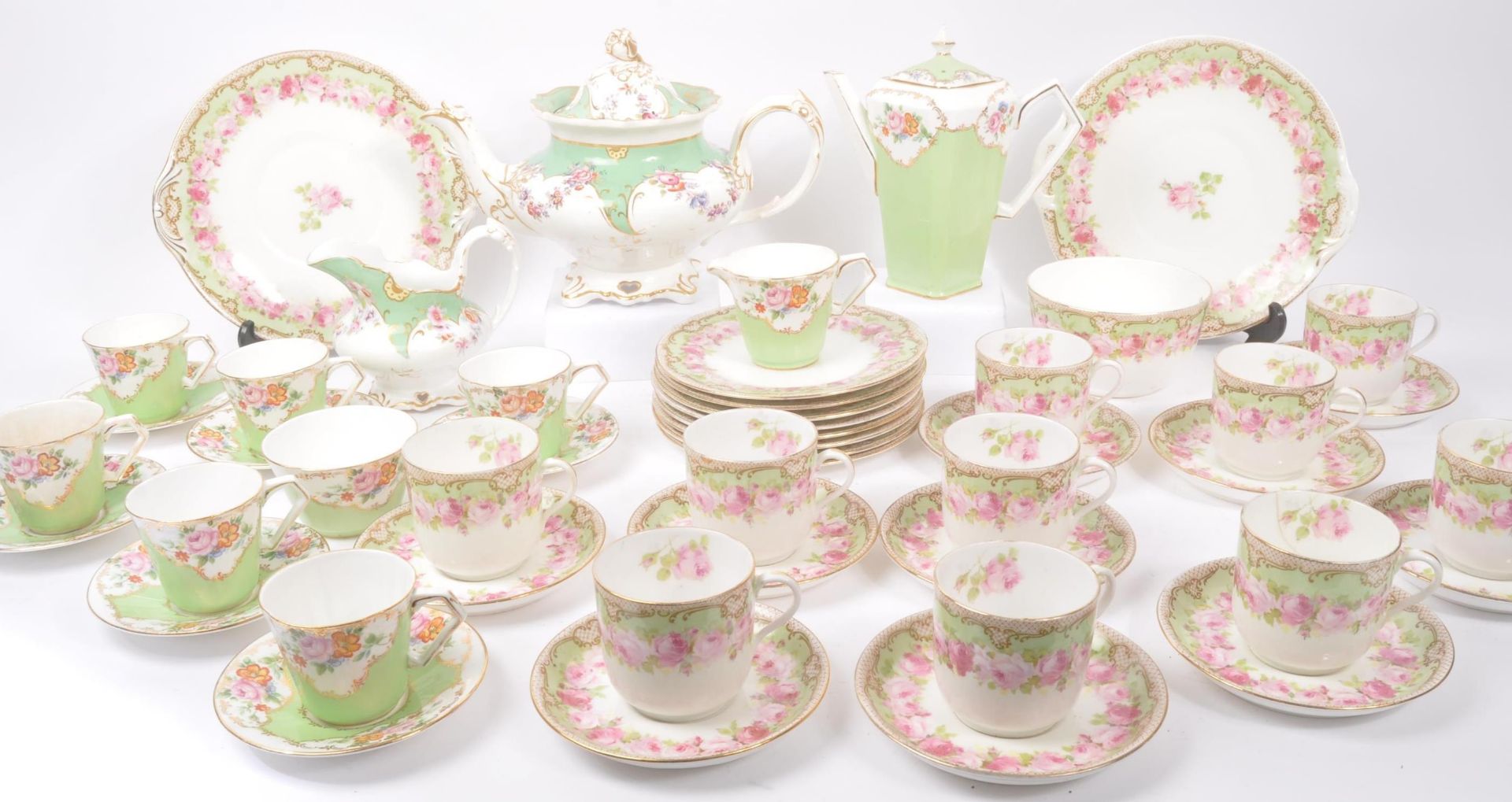 ROYAL DOULTON / LONGTON - DINNER / TEA SERVICE PINK ROSE - Bild 2 aus 14