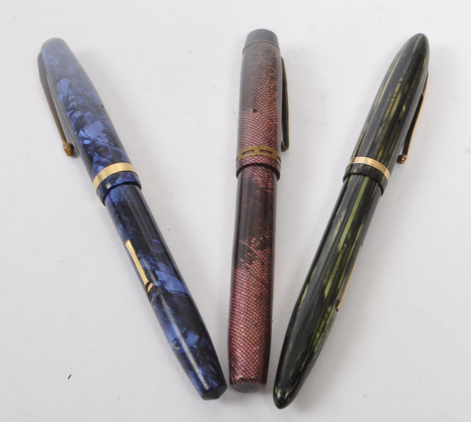 SHEAFFERS & BURNHAM - COLLECTION OF THREE FOUNTAIN PENS - Image 6 of 6
