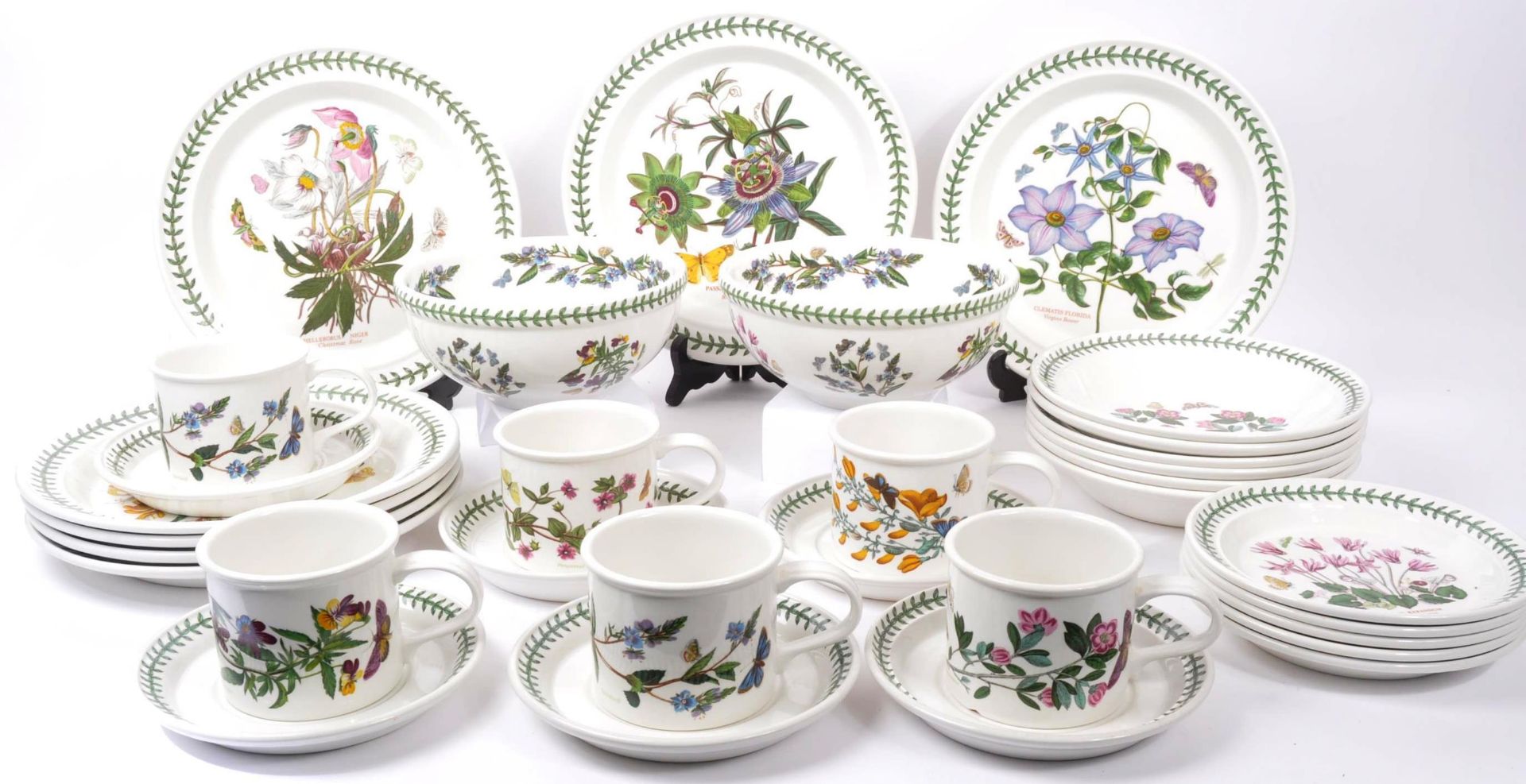 COLLECTION OF PORTMEIRION BOTANIC GARDEN DINNER / TEA SERVICE