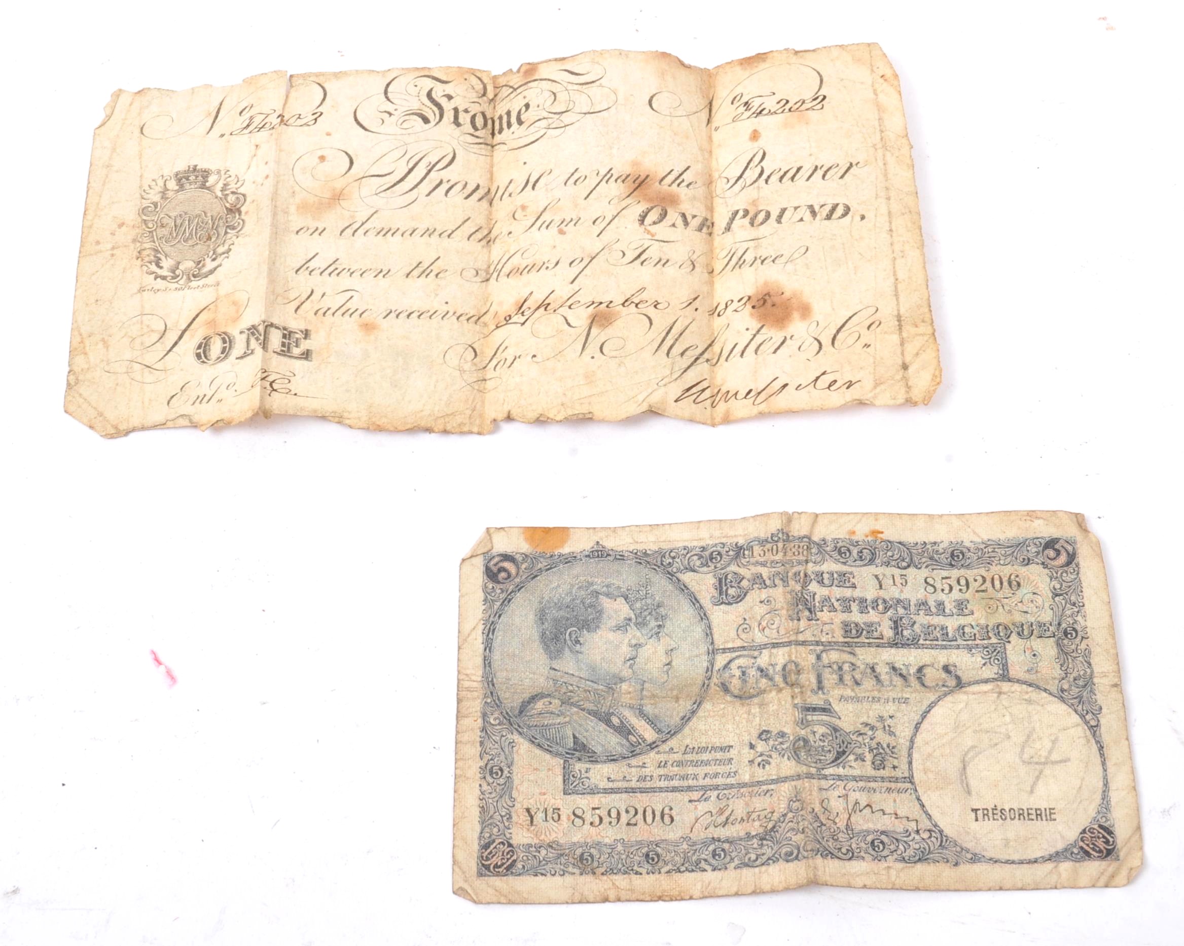 1825 FROME ONE POUND BANKNOTE