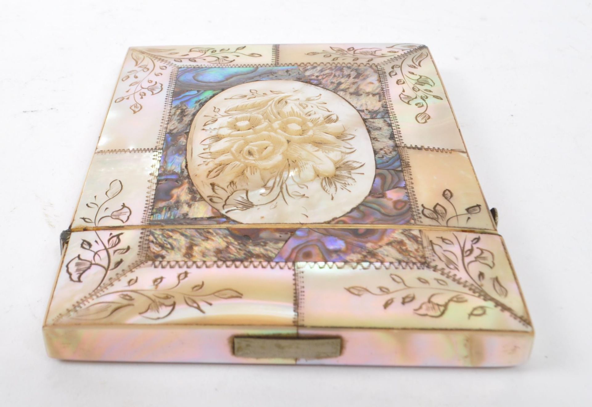 19TH CENTURY MOTHER OF PEARL CALLING CARD CASE - Image 5 of 6