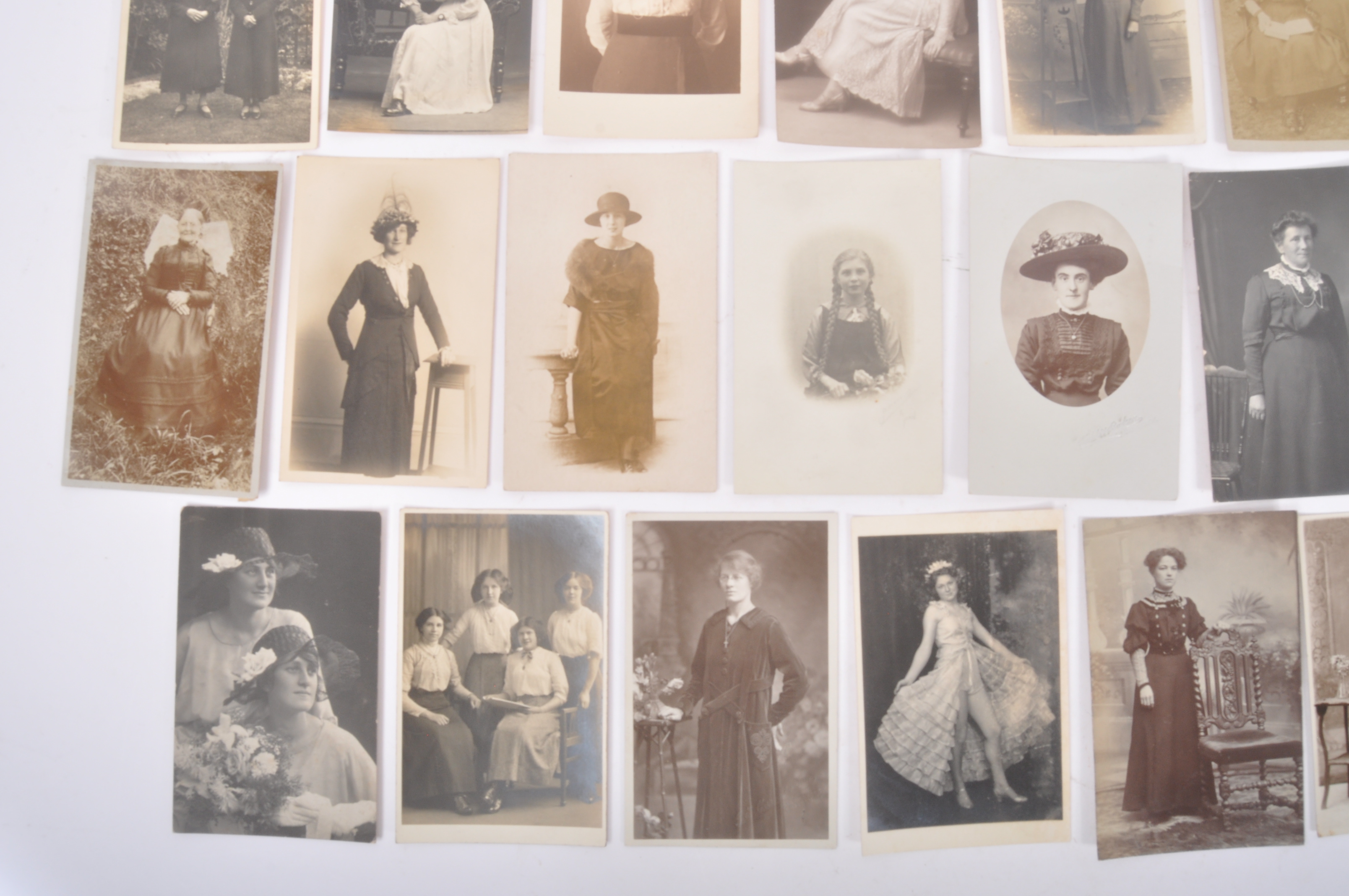 COLLECTION OF REAL PHOTO POSTCARDS OF SOCIAL HISTORY WOMEN - Image 14 of 15