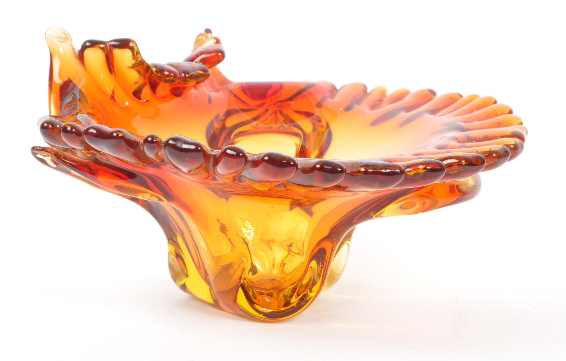 KOSTA - MID CENTURY STUDIO ART GLASS VASE & MURANO BOWL - Image 5 of 7