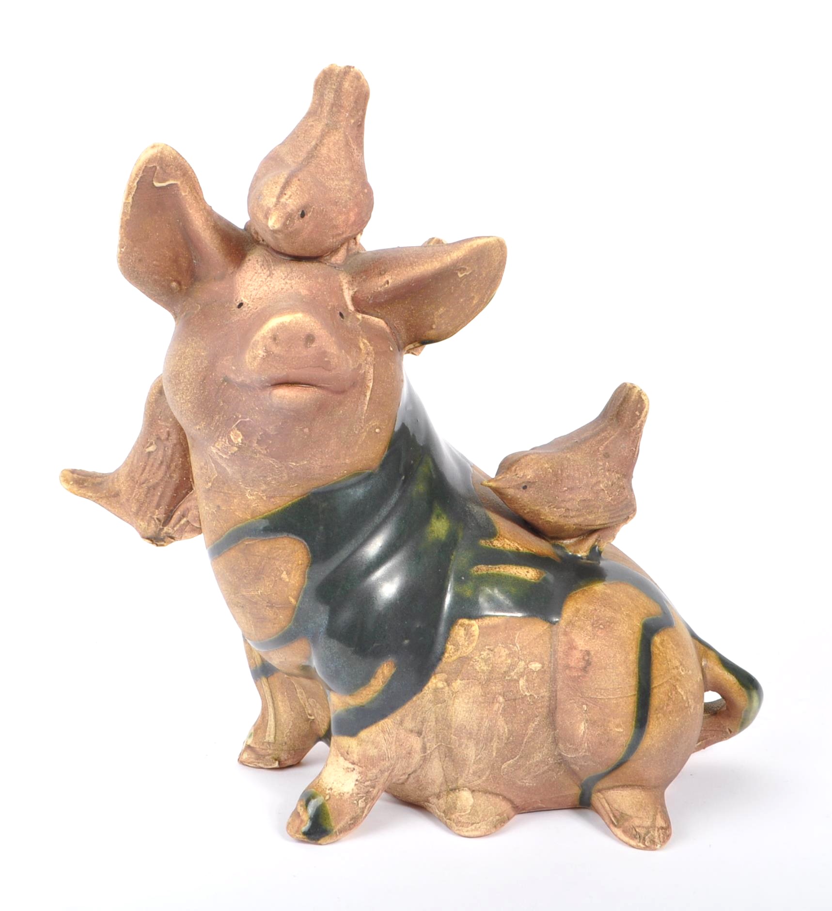 JOHN BOURDEAUX POTTERY - CONTEMPORARY POTTERY PIGS