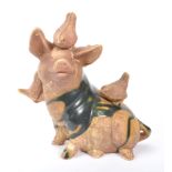 JOHN BOURDEAUX POTTERY - CONTEMPORARY POTTERY PIGS