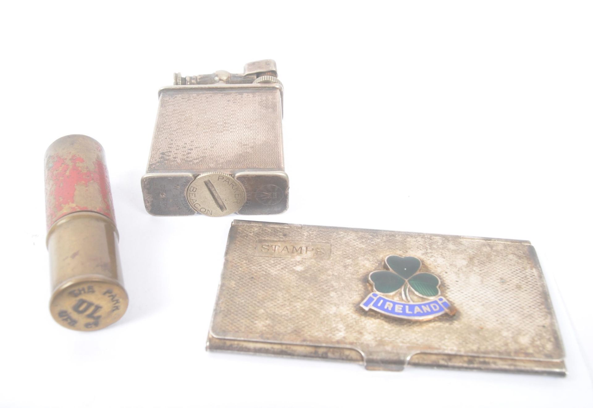 TWO LIGHTERS - PARKER BEACON - THE PARK - AND STAMP CASE - Image 2 of 6