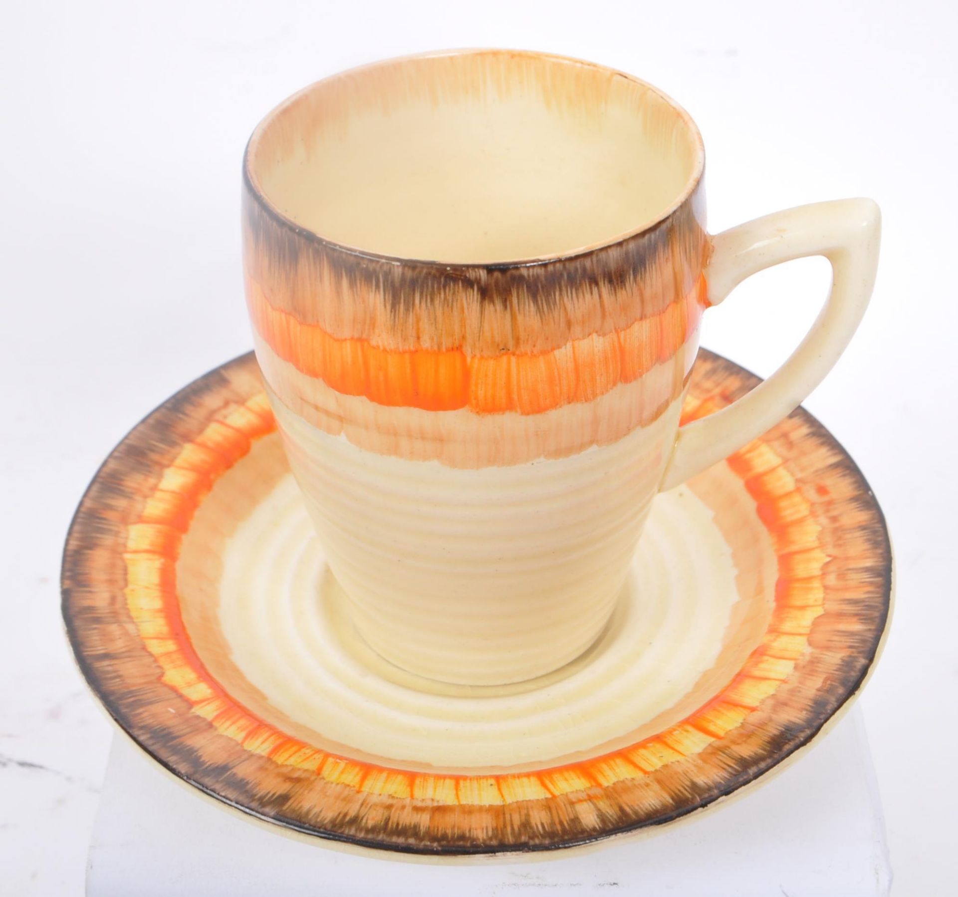 CLARICE CLIFF - 1930S ART DECO TEACUP AND SAUCER - Image 2 of 8