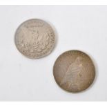 TWO LIBERTY HEAD ONE DOLLAR SILVER COINS