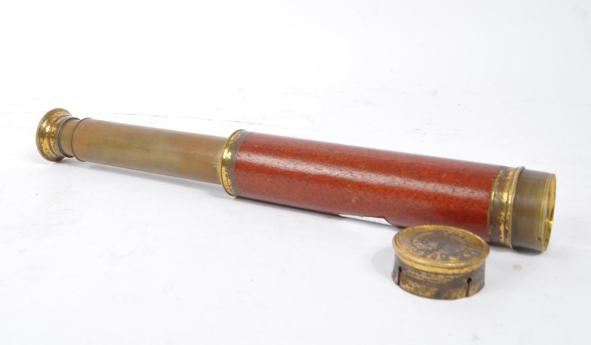 SALOM & CO - 19TH CENTURY BRASS MONOCULAR TELESCOPE - Image 3 of 8