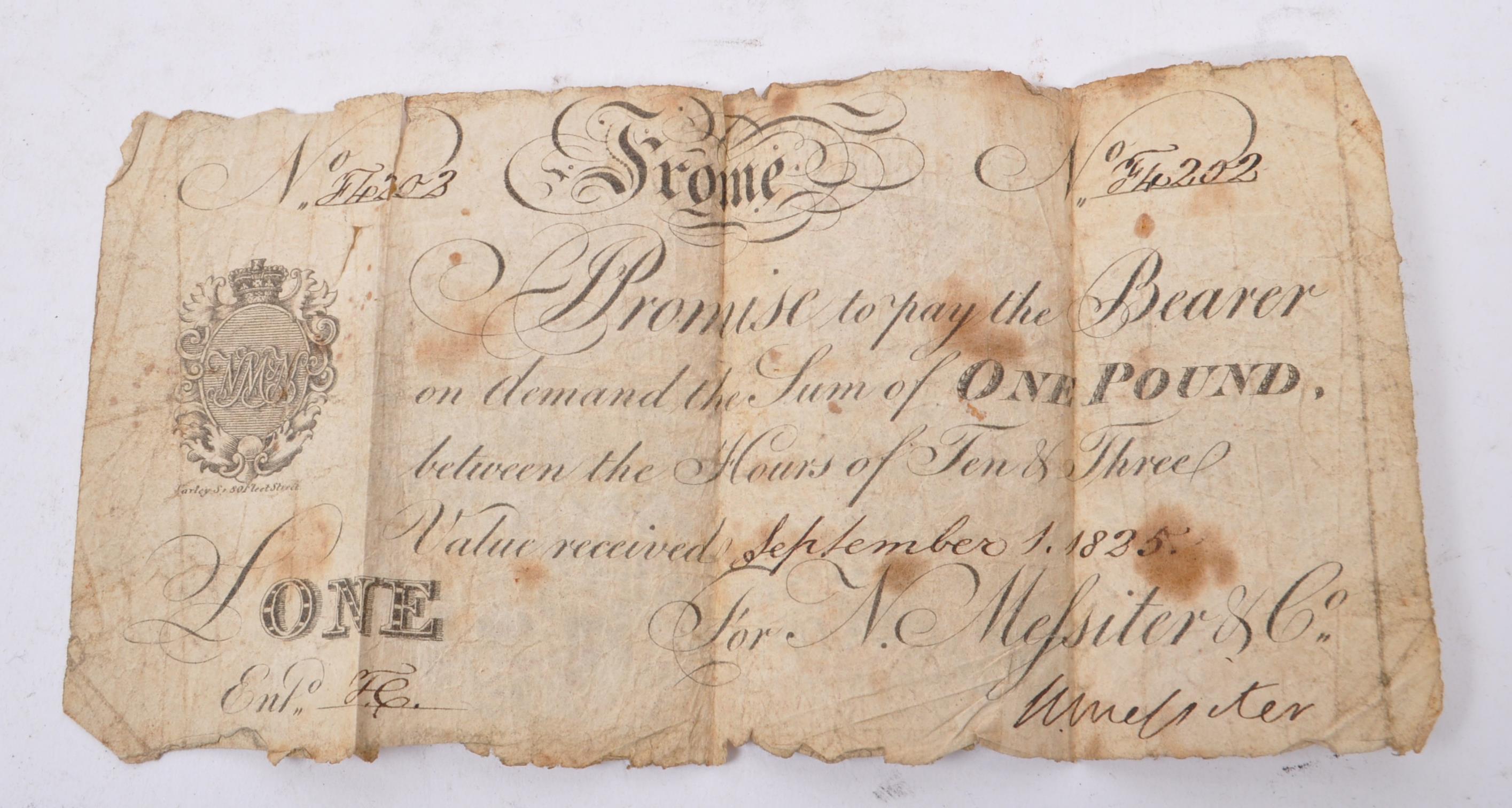 1825 FROME ONE POUND BANKNOTE - Image 5 of 6