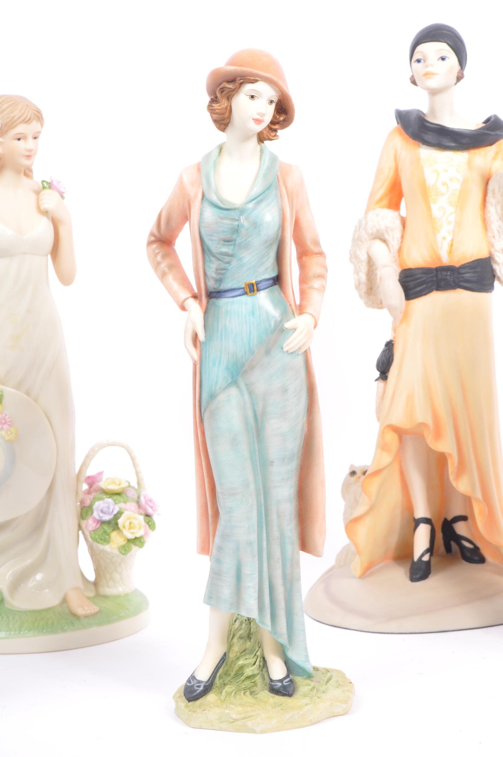 THE REGAL COLLECTION - FOUR FEMALE GLAMOUR FIGURINES - Image 2 of 7