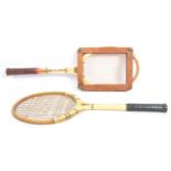 TWO MID 20TH CENTURY BRISTOLIAN TENNIS RACKETS