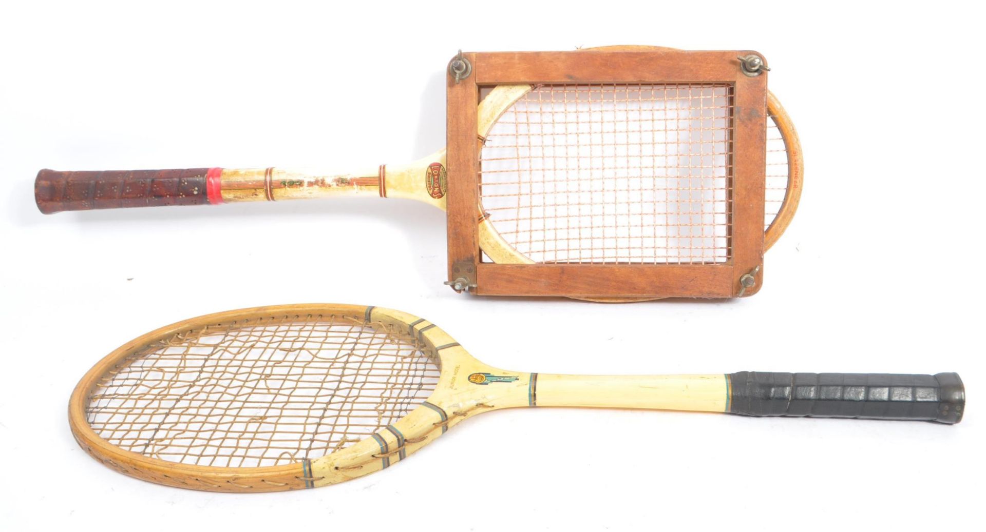 TWO MID 20TH CENTURY BRISTOLIAN TENNIS RACKETS