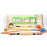 20TH CENTURY JAQUES CROQUET SET IN ORIGINAL BOX