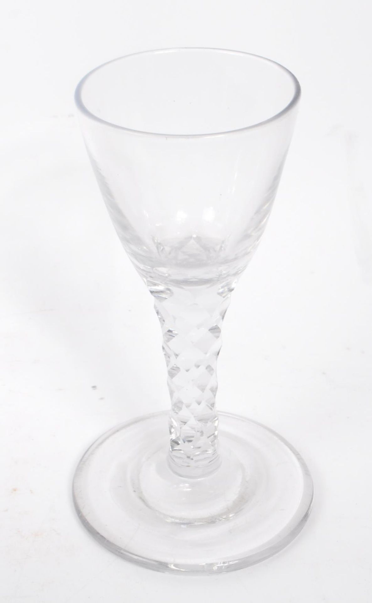 COLLECTION OF THREE GEORGIAN STEMMED WINE GLASSES - Image 4 of 8