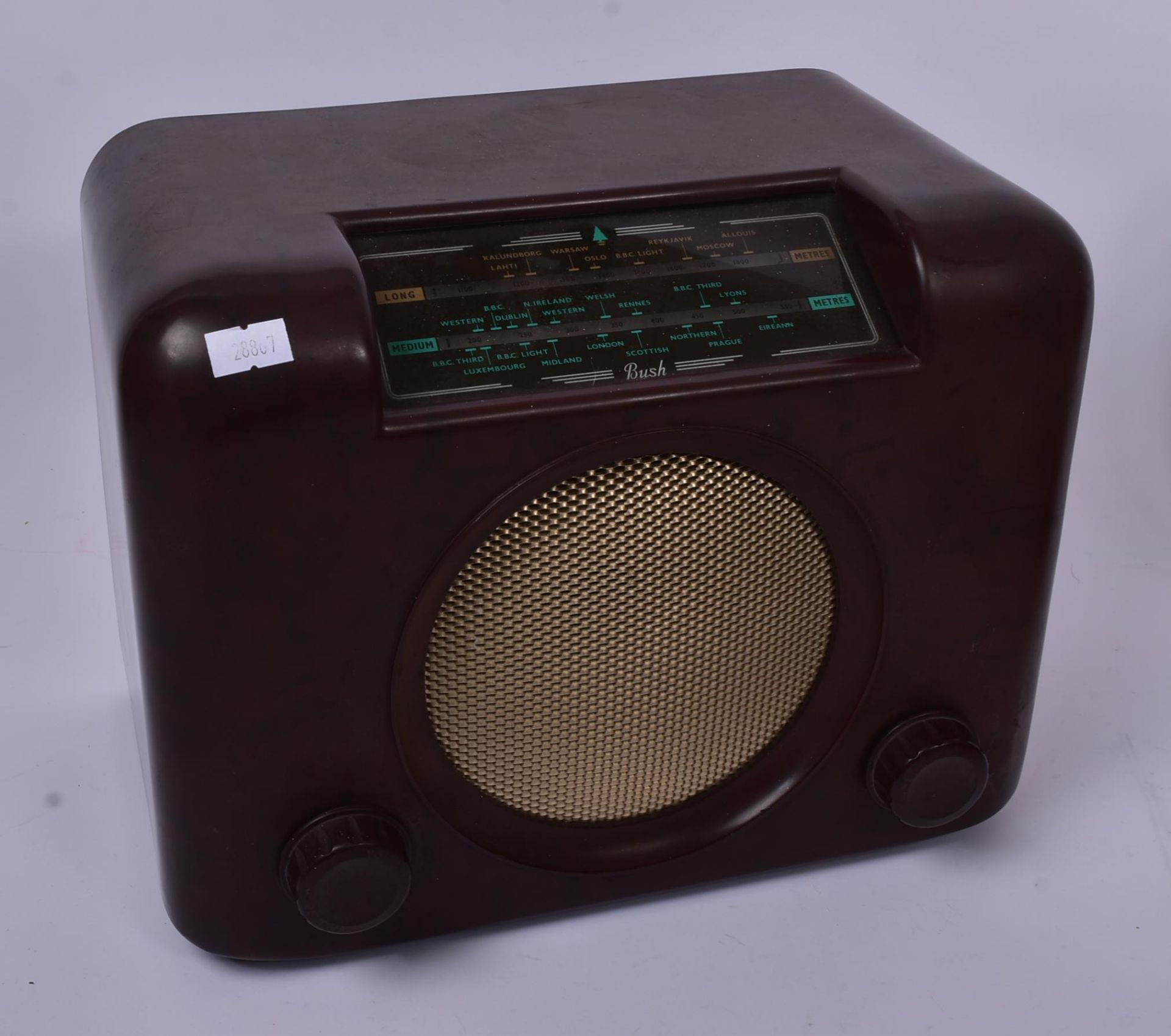 MID CENTURY 1950S BAKELITE BUSH RADIO & VIDOR REEL TO REEL - Image 3 of 5