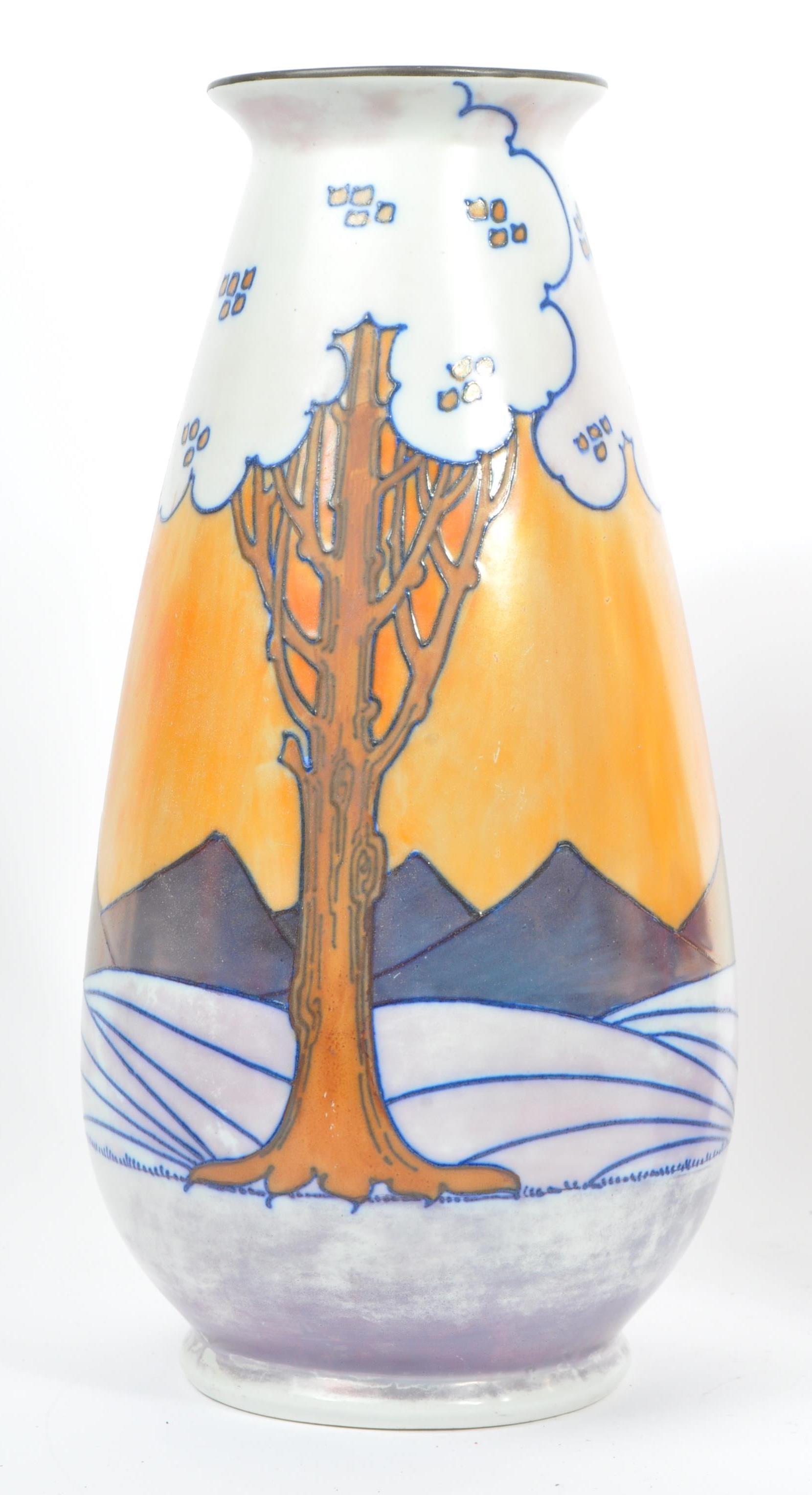 CHARLOTTE RHEAD FOR BURLEIGH WARE - PAIR OF LUSTRE VASES - Image 3 of 7