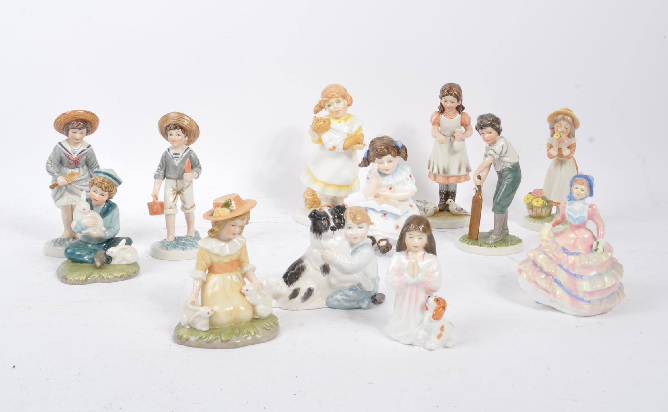 ROYAL DOULTON & ROYAL OSBORNE - COLLECTION OF CHINA FIGURES - Image 2 of 6