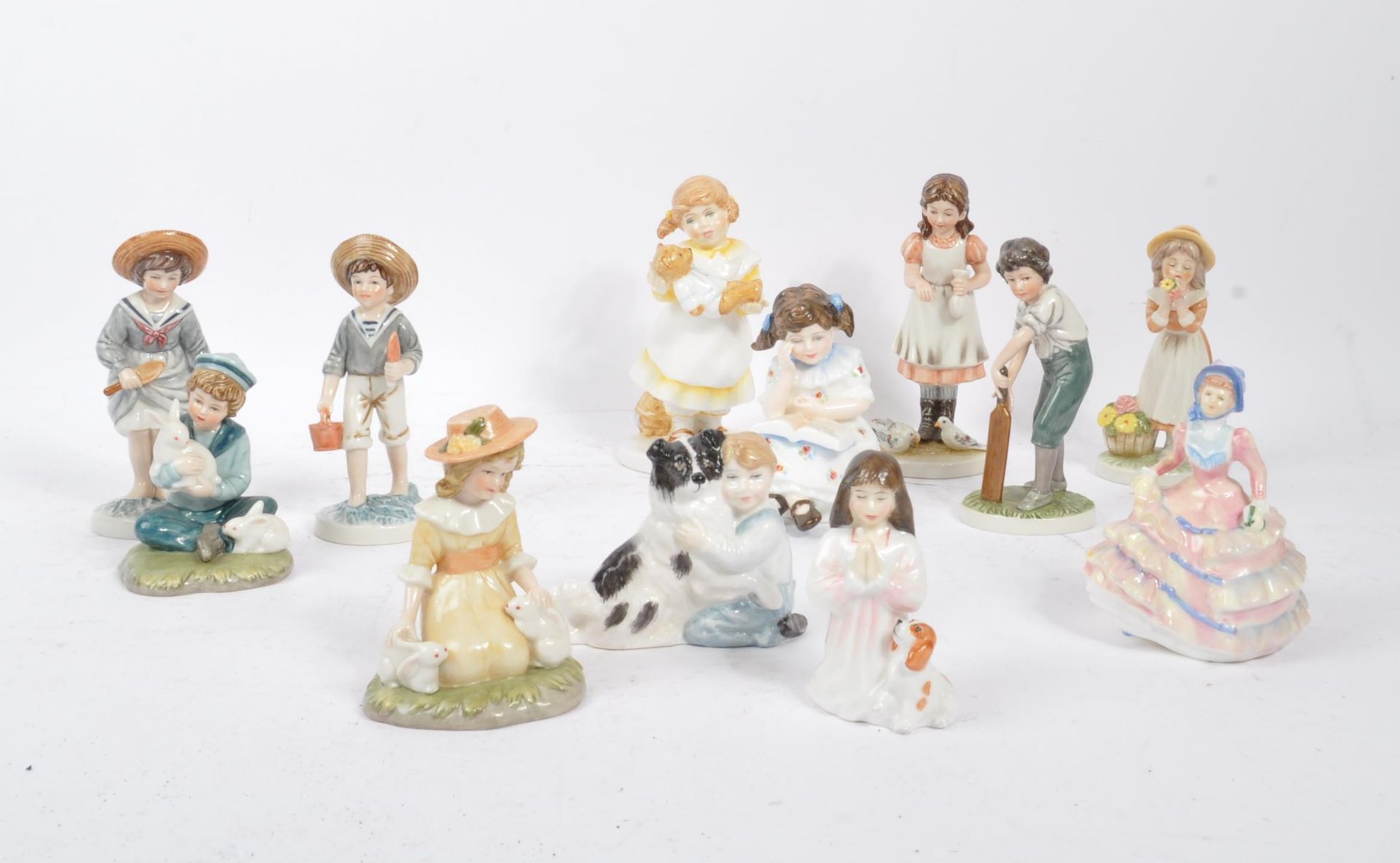 ROYAL DOULTON & ROYAL OSBORNE - COLLECTION OF CHINA FIGURES - Image 2 of 6