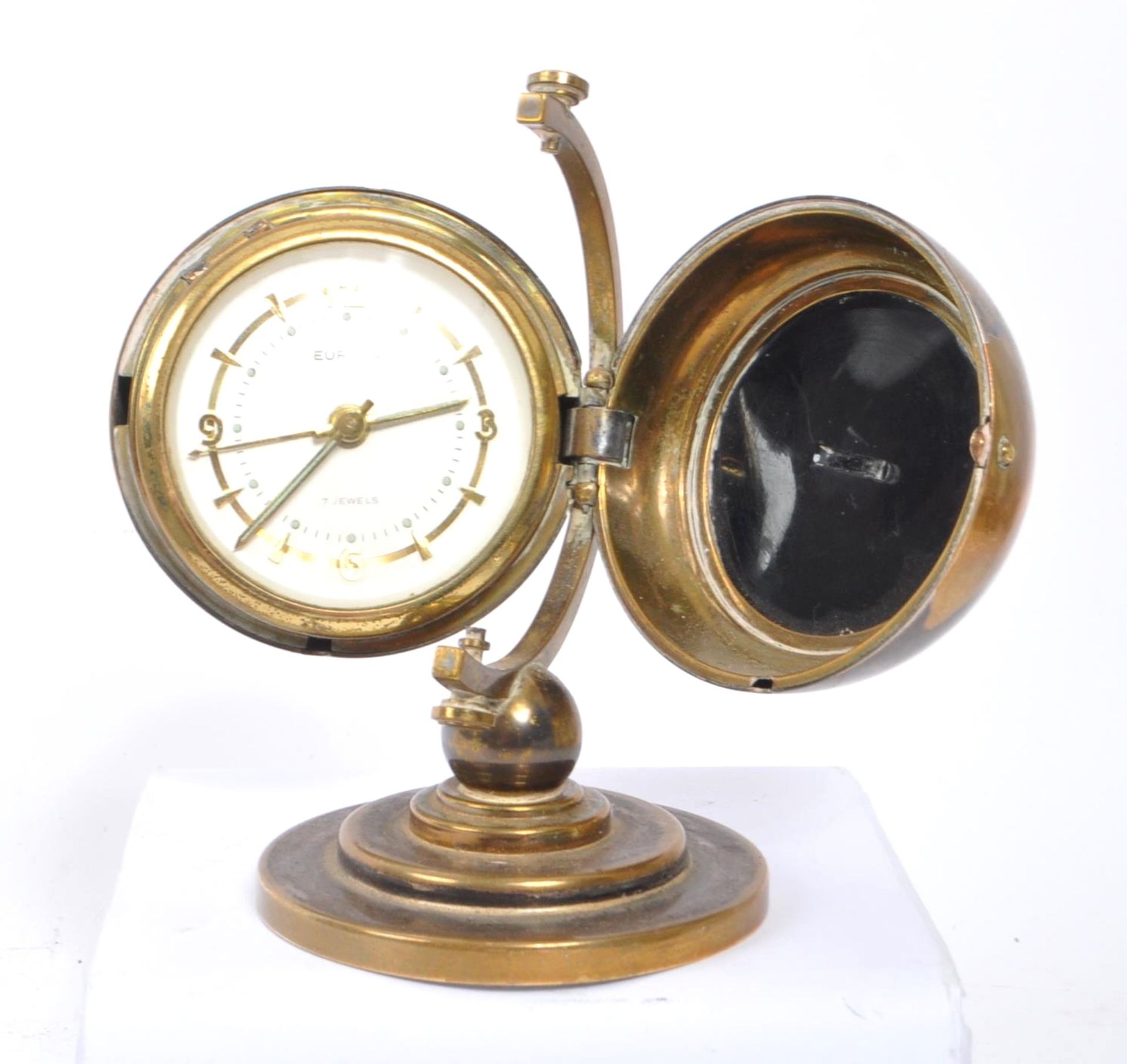 EUROPA - SEVEN JEWELS - VINTAGE 20TH CENTURY GLOBE CLOCK