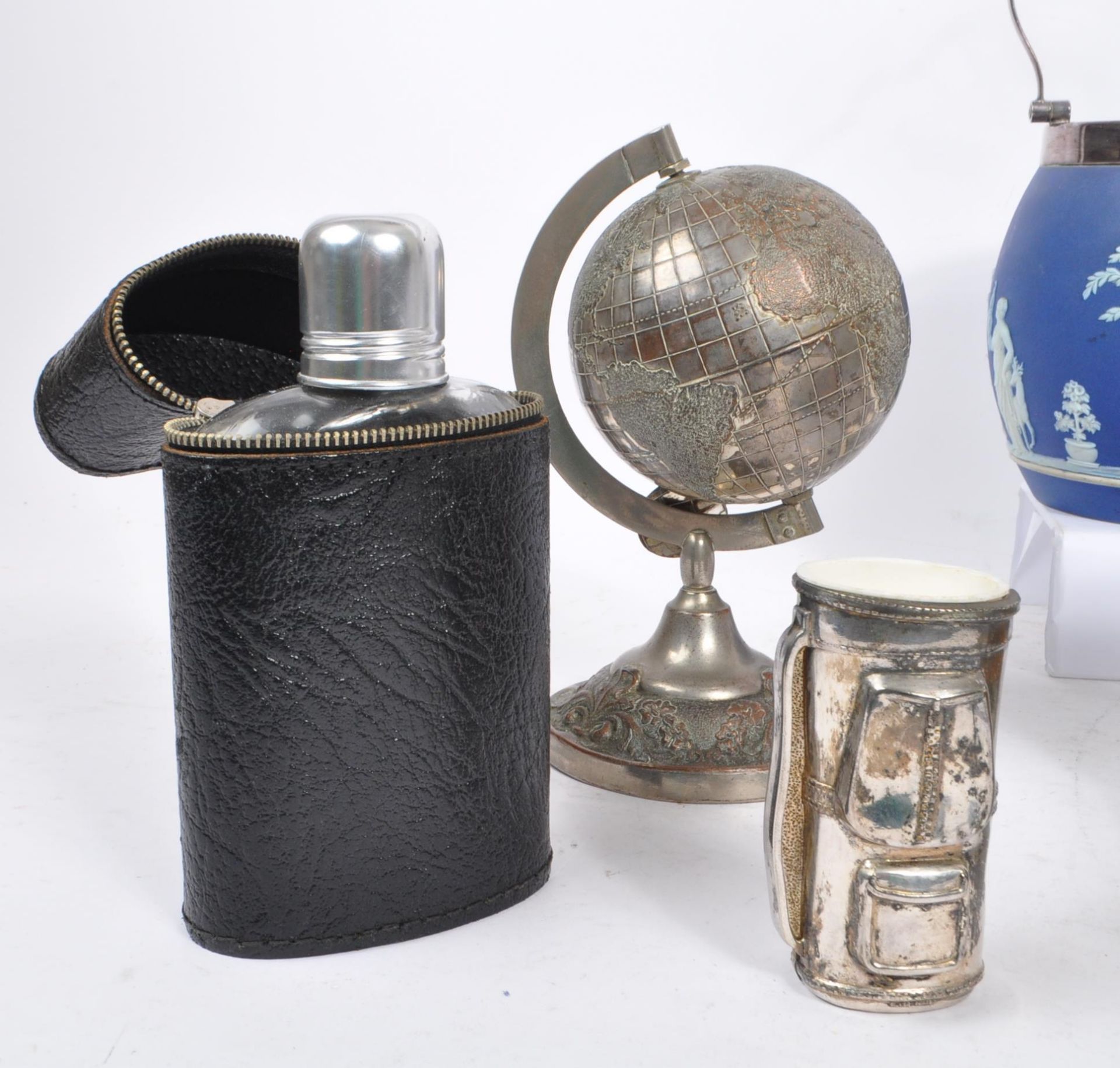COLLECTION OF SILVER PLATE ITEMS TO INCLUDE WEDGWOOD - Image 2 of 7