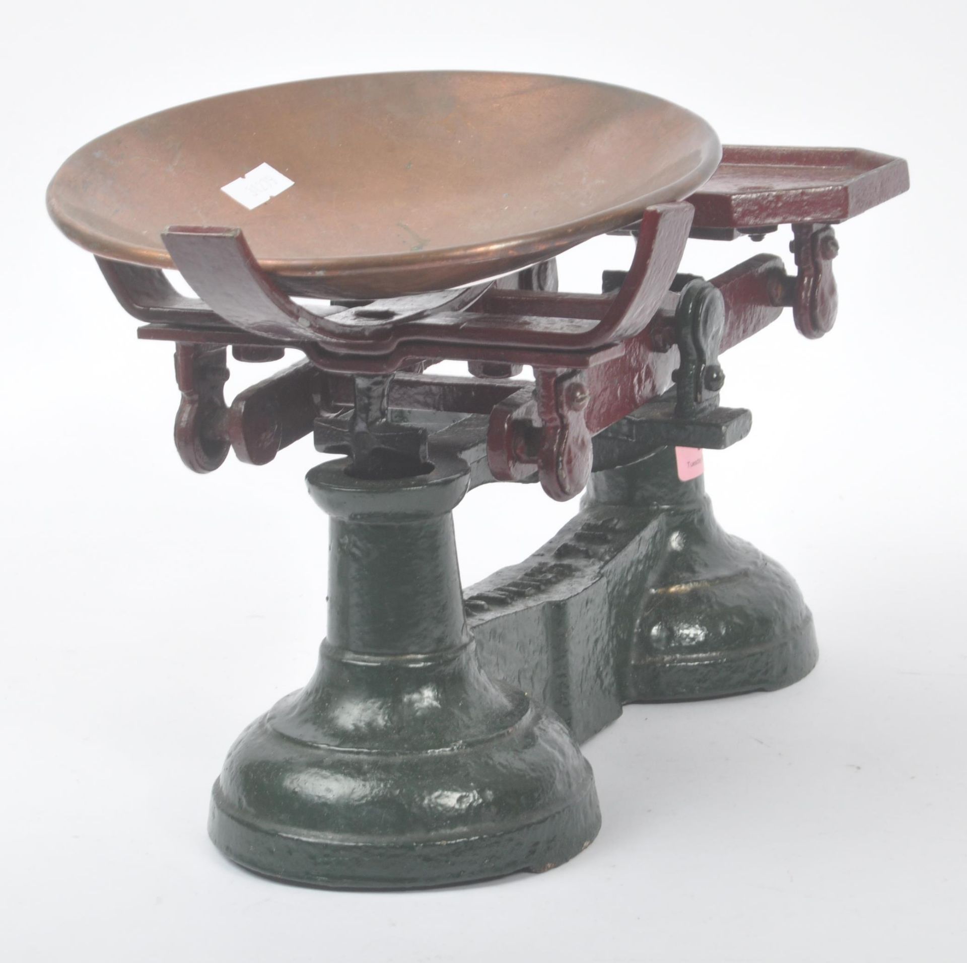 SET OF EARLY 20TH CENTURY CAST IRON WEIGHING SCALES - Image 7 of 10