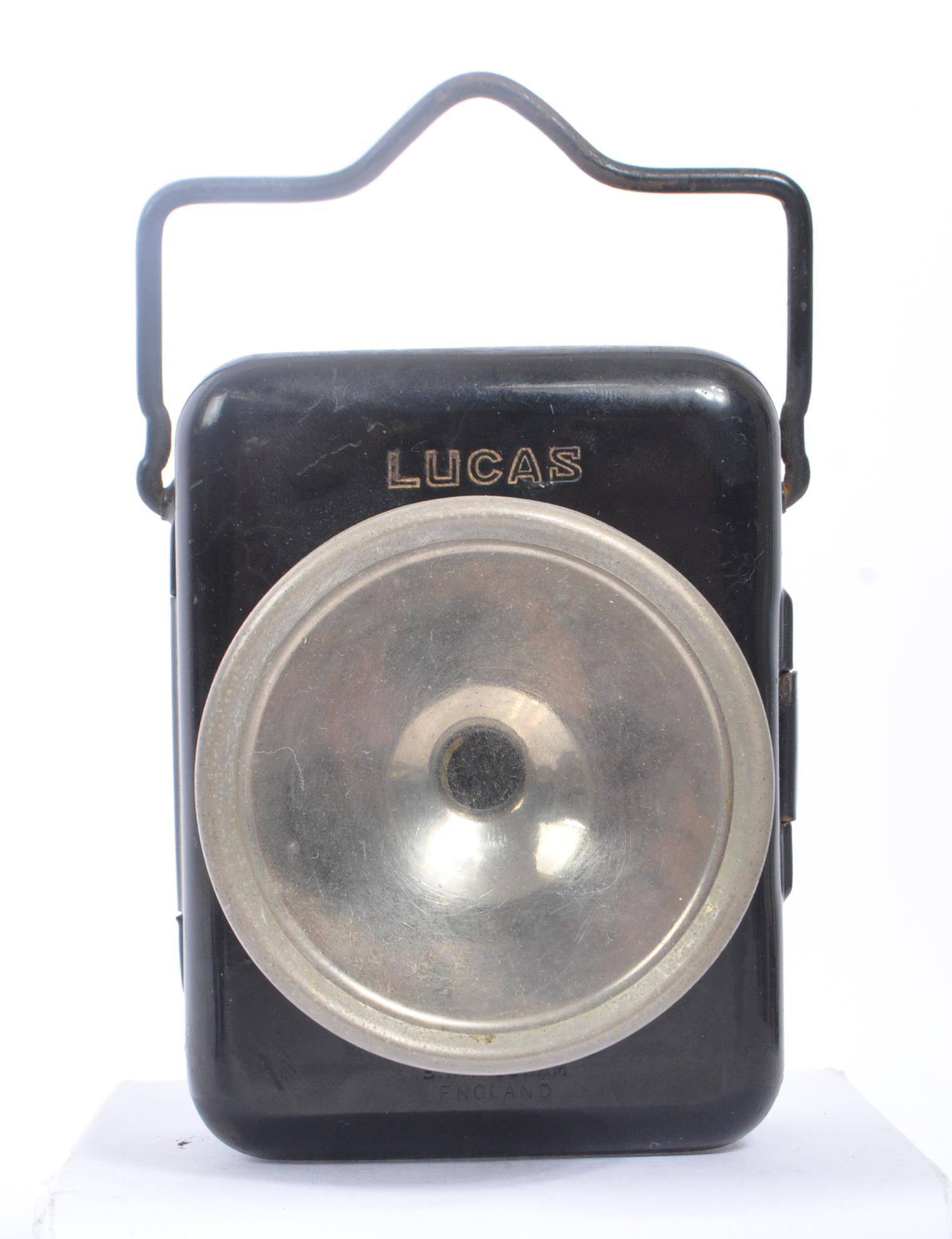 TWO JOSEPH LUCAS LTD VINTAGE METAL BICYCLE LAMPS - Image 8 of 11