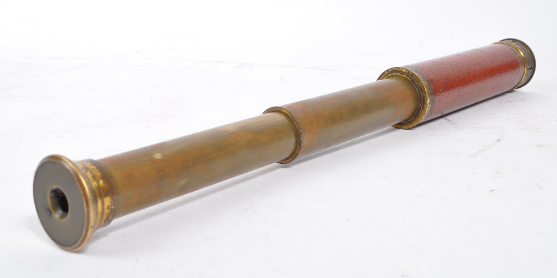 SALOM & CO - 19TH CENTURY BRASS MONOCULAR TELESCOPE - Bild 8 aus 8