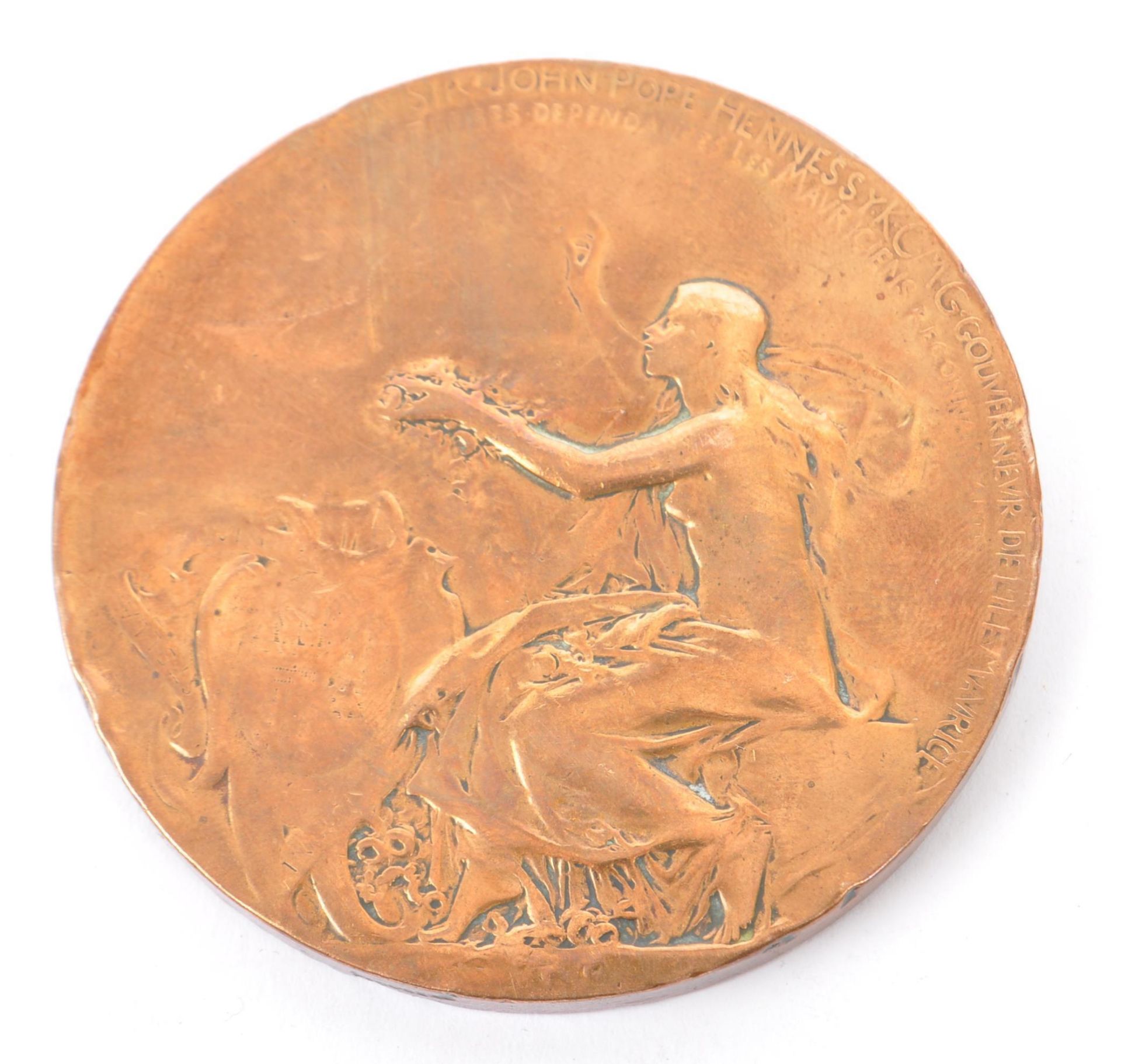 19TH CENTURY SIR JOHN POPE HENNESSY BRONZE MEDAL - Image 5 of 6