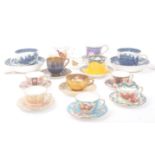 ROYAL WORCESTER - COLLECTION OF MINIATURE TEACUPS