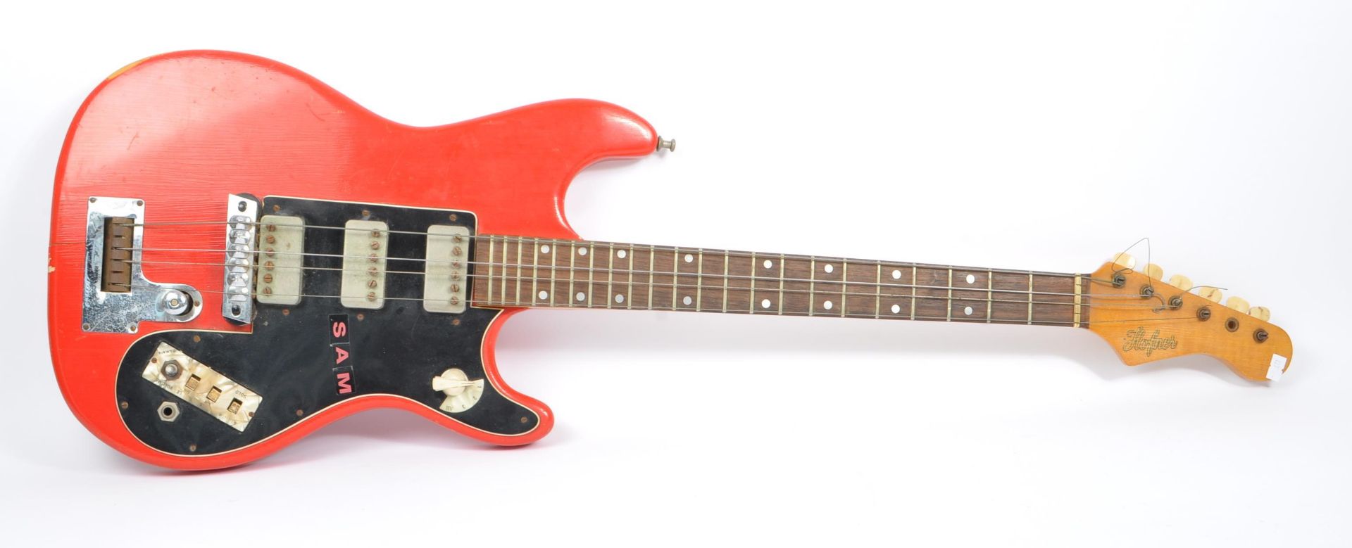 HOFNER - 1960S RED GALAXIE ELECTRIC GUITAR